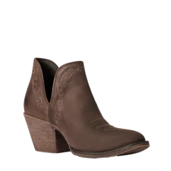 Ariat Ladies Encore Weathered Brown Western Bootie 10038480