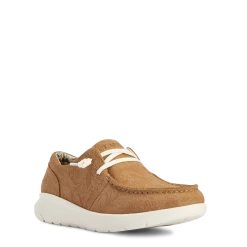 Ariat® Ladies Hilo Tan Floral Emboss Slide On Shoes 10040243