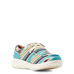 Ariat Ladies Hilo Turquoise Serape Print Slip On Shoes 10044590
