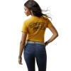 Ariat® Ladies "Cowboy Posse" Yellow Heather T-Shirt 10045450
