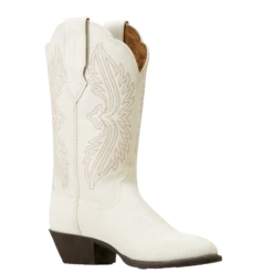 Ariat Ladies Heritage R StretchFit Distressed Ivory Western Boots 10046898