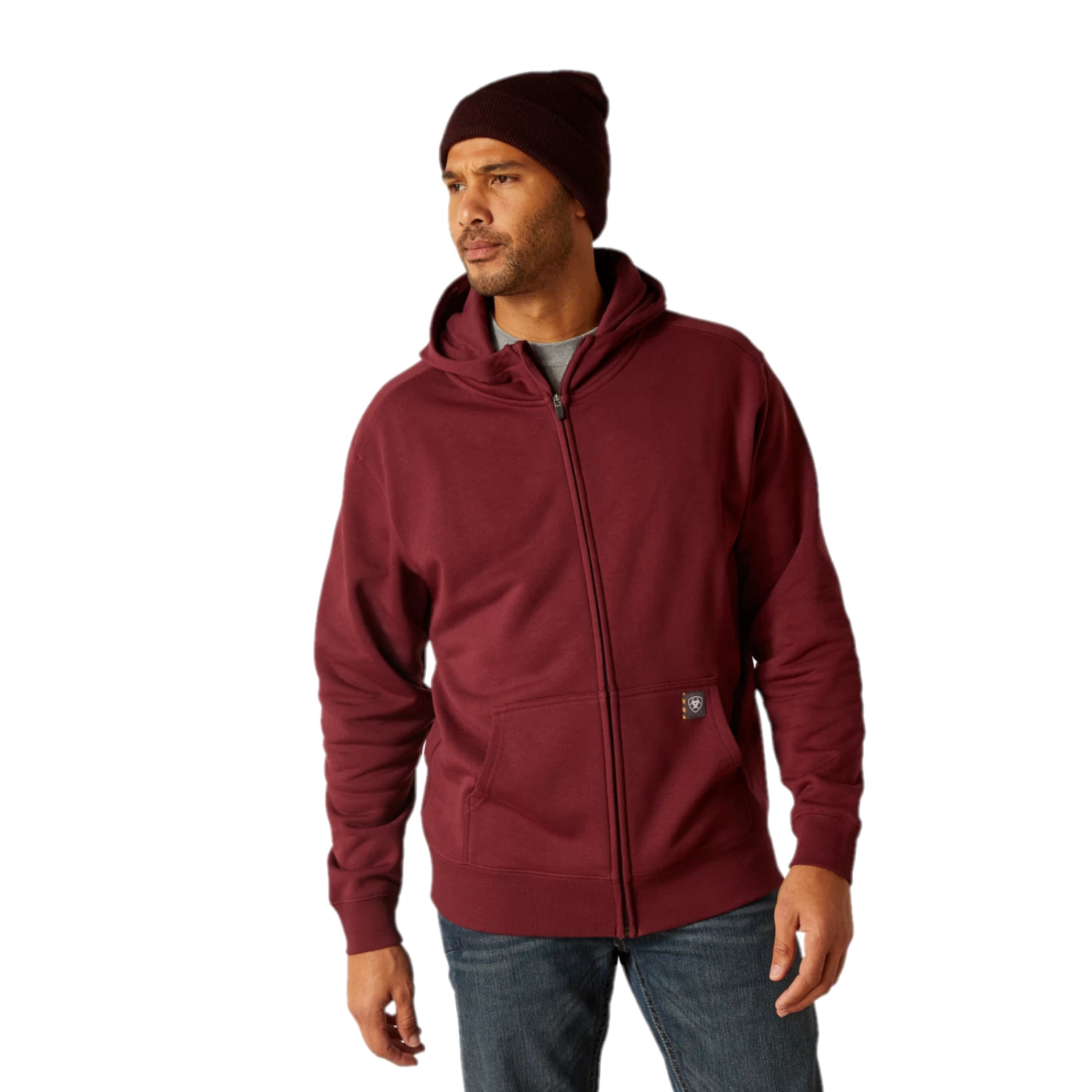 Ariat Men's Rebar Born For This Full Zip Hoodie 10049073 - Image 2