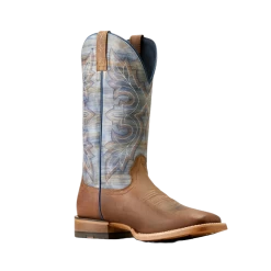 Ariat Men's Standout Loco Brown & Cloud Blue Western Boots 10050890