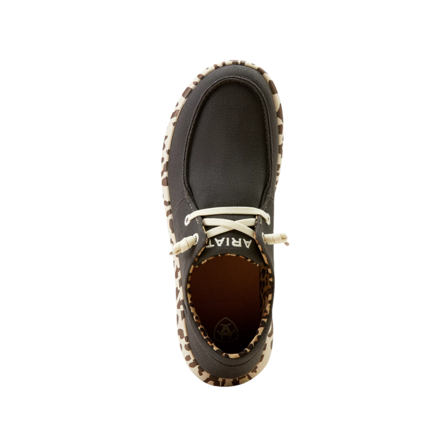 Ariat Ladies Hilo Charcoal Leopard Slip On Shoes 10050925 - Image 2