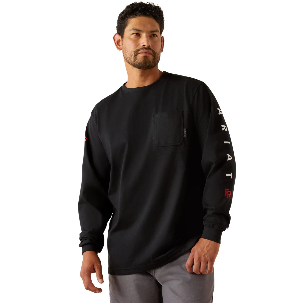 Ariat Men's FR Hardhead Graphic Black T-Shirt 10054609 - Image 2