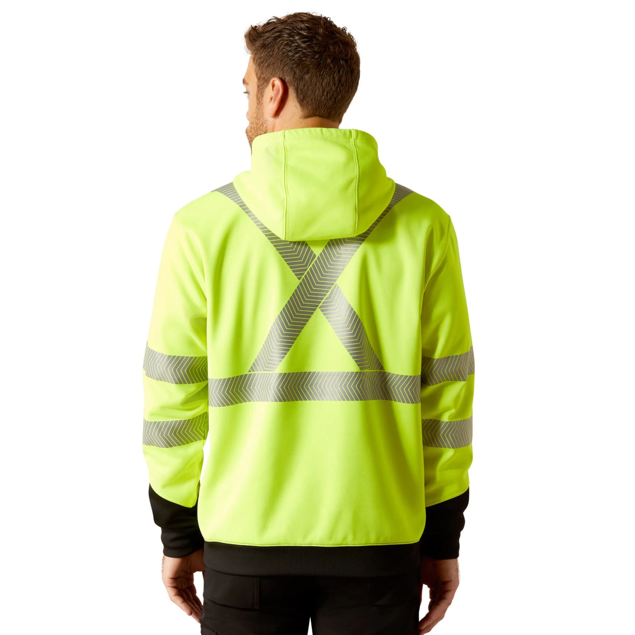 Ariat Men's Rebar Hi-Vis Yellow Hoodie 10053064 - Image 2