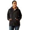 Ariat Ladies Rebar All Weather Sherpa Full Zip Charcoal Heather Hoodie 10062328