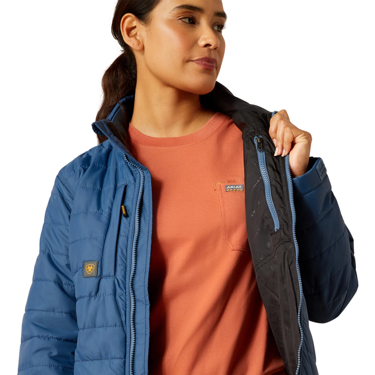 Ariat Ladies Rebar Cordura Ripstop Lightweight Insulated Jacket 10062278 - Image 6