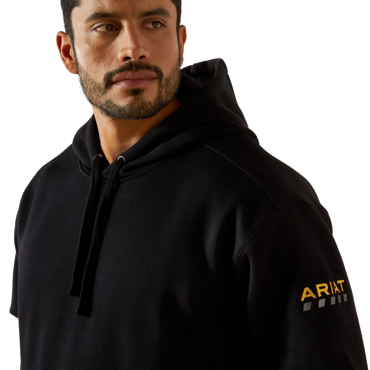 Ariat Men's Rebar Heavyweight Black Hoodie 10062706 - Image 3