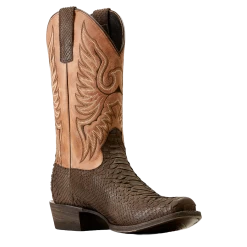 Ariat Men's Circuit High Stepper Pyhton Square Toe Chocolate Boots 10048062