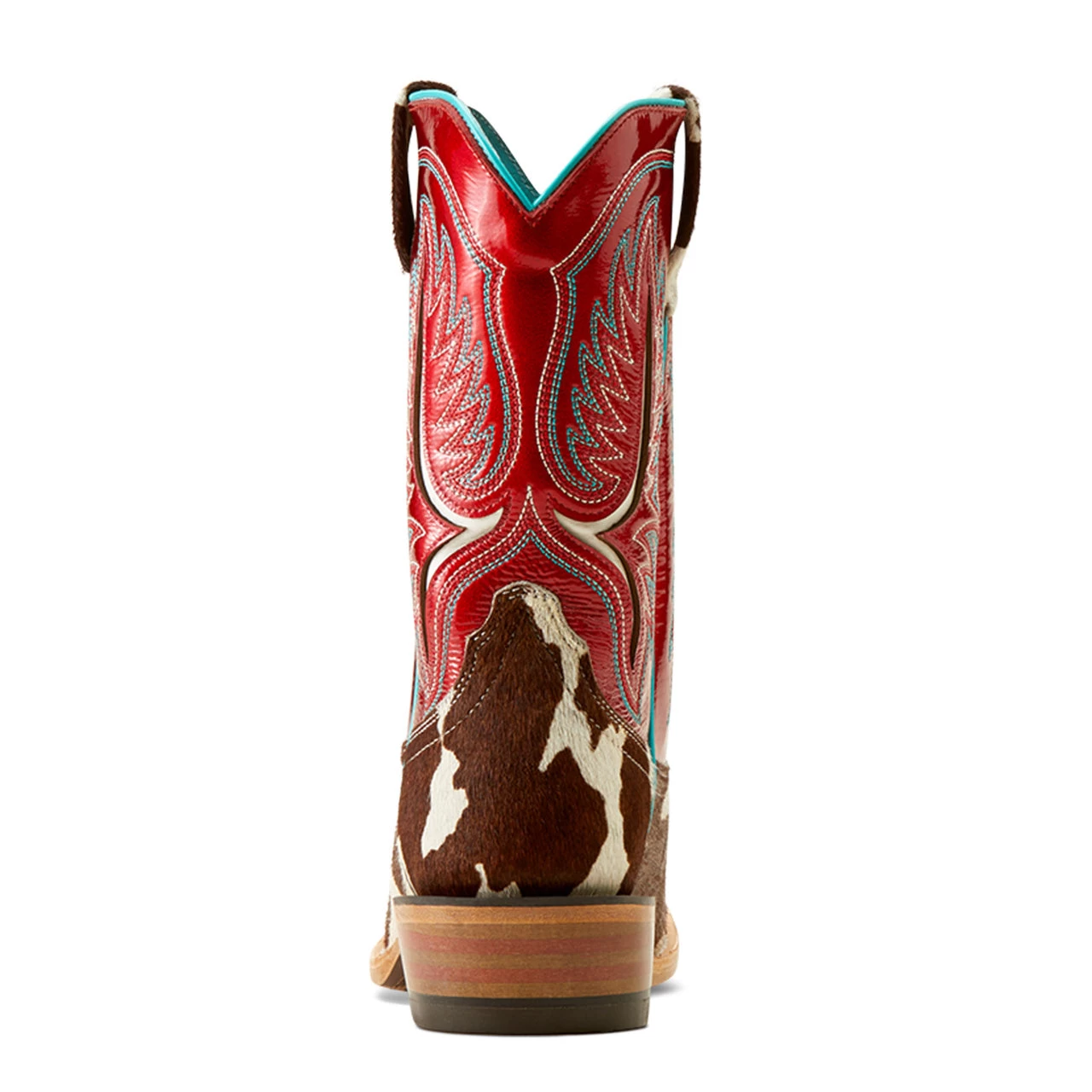 Ariat Ladies Futurity Colt Cowtown Hair On Red Square Toe Boots 10051020 - Image 4