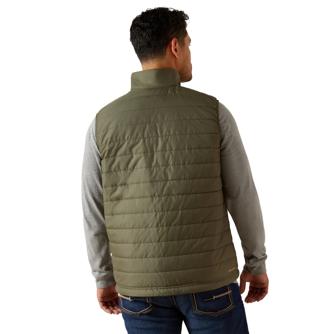 Ariat Men's Rebar Cordura Ripstop Beetle Green Insulated Vest 10062719 - Image 2
