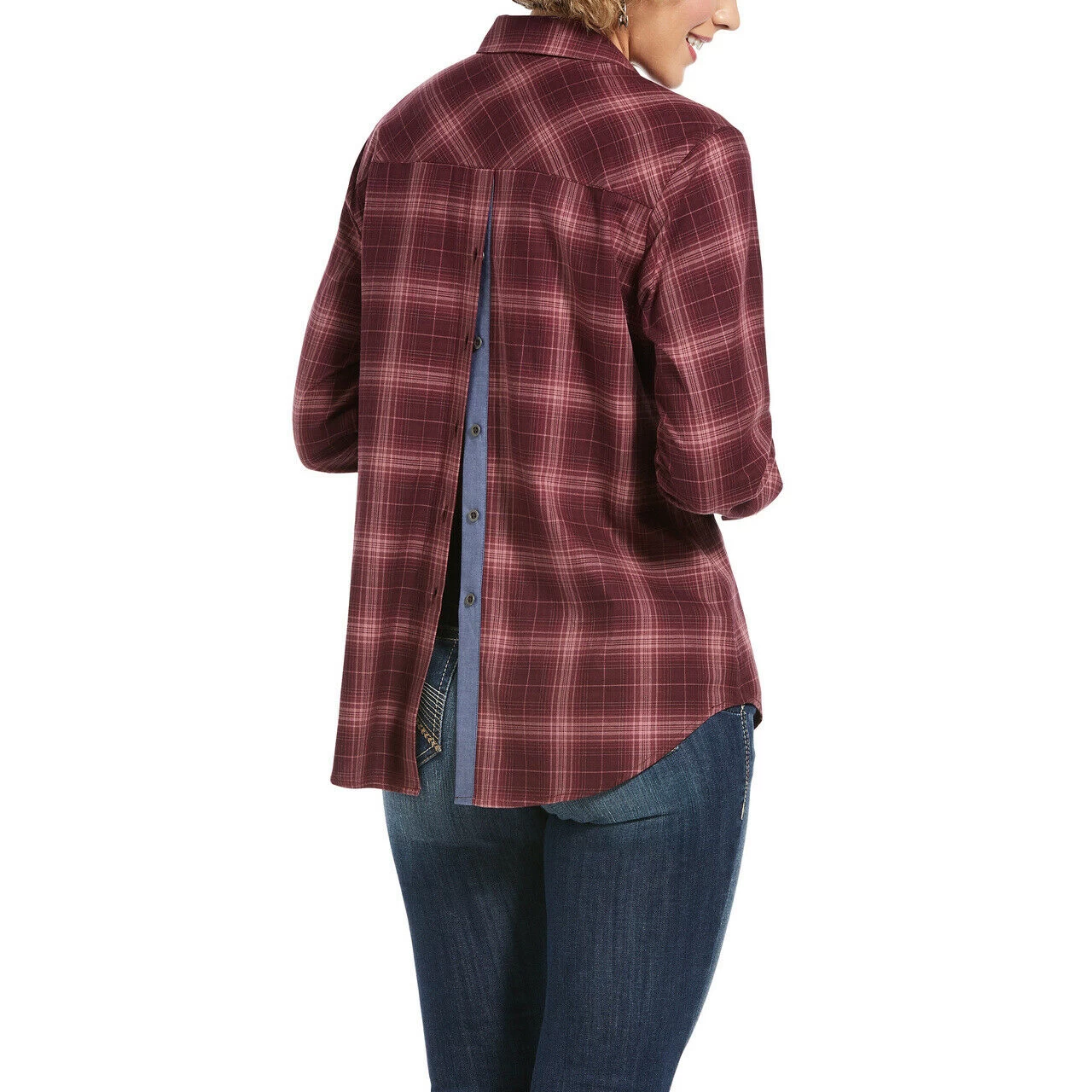 Ariat® Ladies Red Plaid Day Dream Shirt 10032861 - Image 2