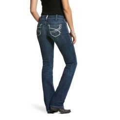AriatĀ® Ladies R.E.A.L Stretch Mid Rise Ivy Straight Leg Jeans 10024300