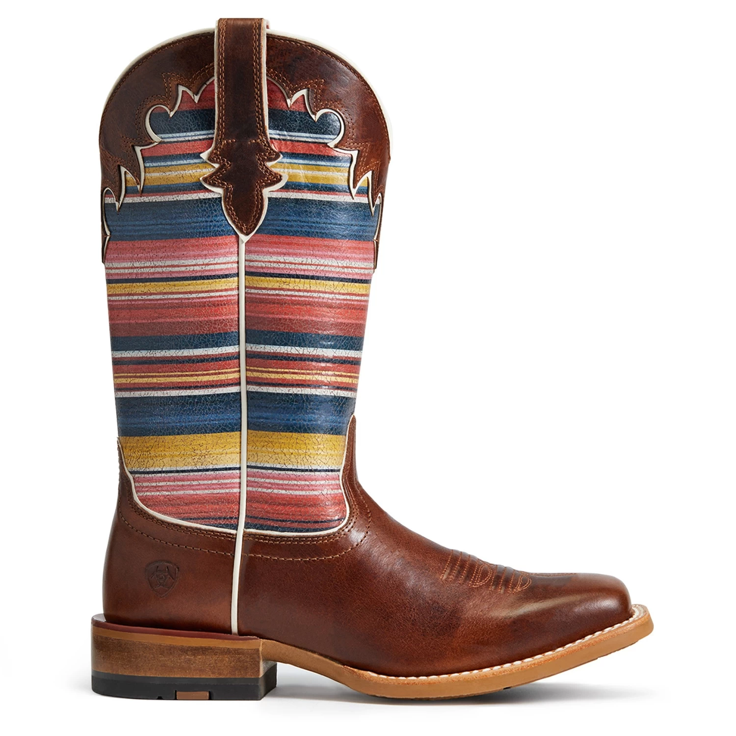 Ariat Ladies Fiona Rye Brown & Sedona Serape Square Toe Boot 10040342 - Image 3