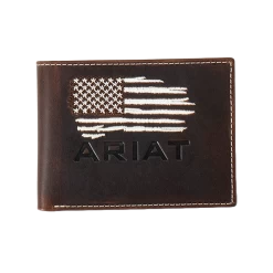 Ariat Distressed American Flag Bifold Wallet A3553834