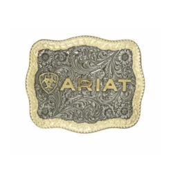 Ariat® Unisex Rectangle Rope Edge Belt Buckle A37014