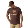 Ariat® Men's Brown Heather Liberty USA Short Sleeve T-Shirt 10027515