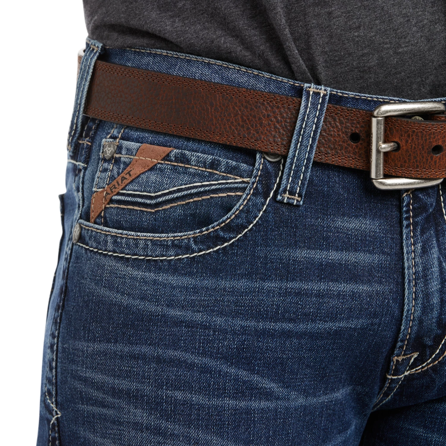 Ariat Men's M7 Rocker Stretch 3D Grafton Straight Jeans 10036876 - Image 4