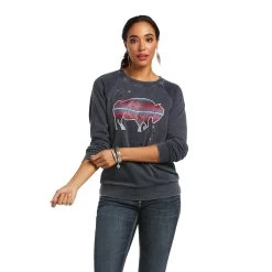Ariat® Ladies Night Star Long Sleeve Dark Sapphire Sweatshirt 10037908