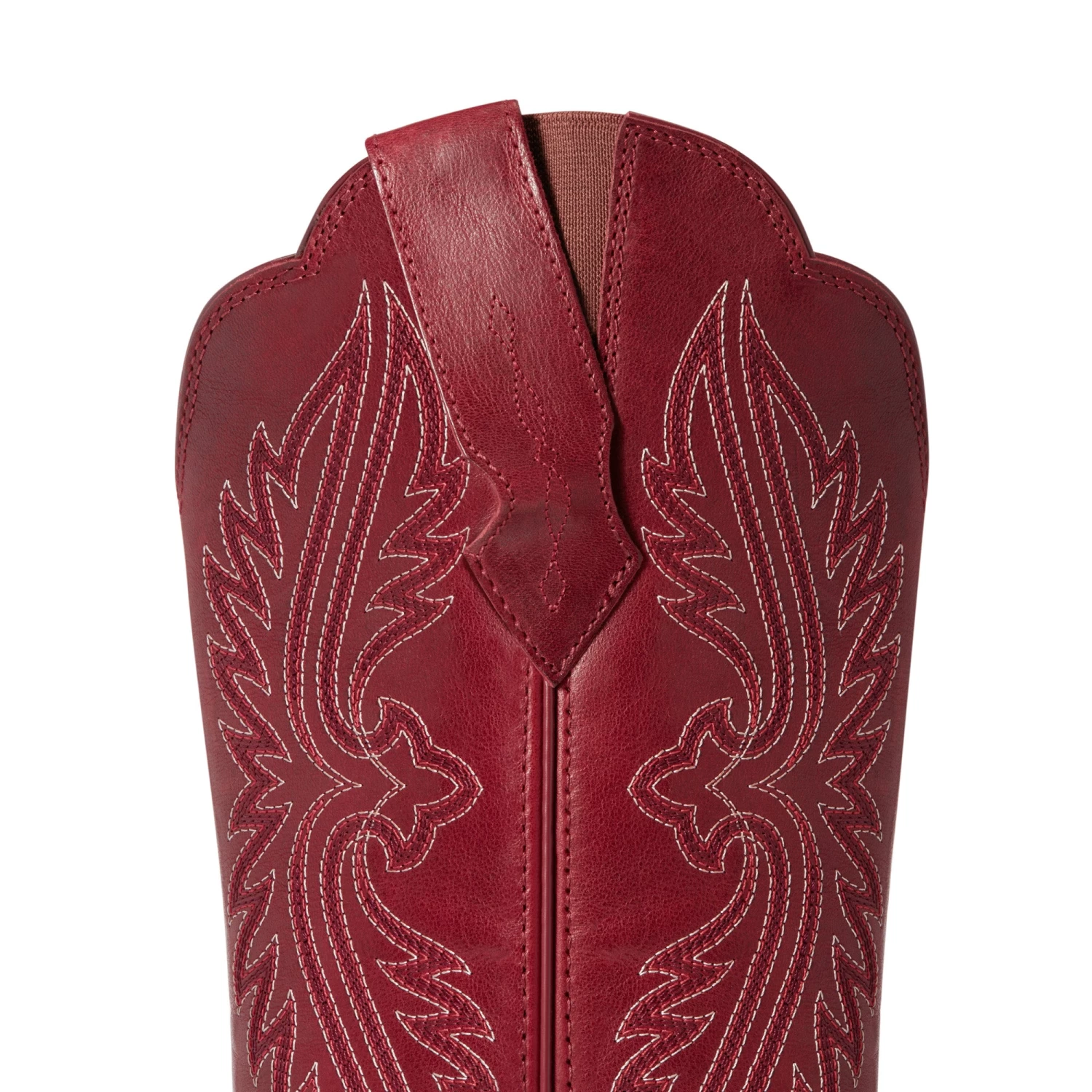 Ariat Ladies Heritage R Toe Rosy Red StretchFit Western Boots 10038433 - Image 6