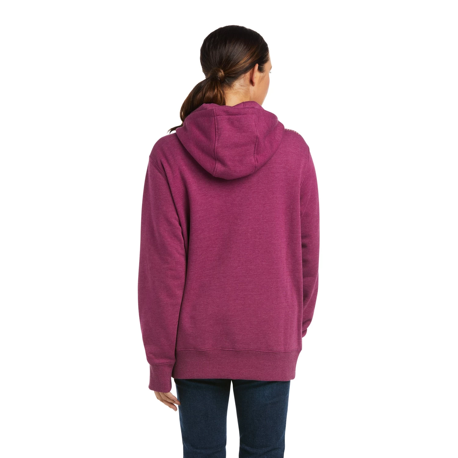 Ariat® Ladies Rebar Skill Set Purple Potion 1/2 Zip Hoodie 10037660 - Image 2