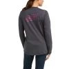 Ariat Women's Rebar Workman High Voltage Grey T-Shirt 10037707