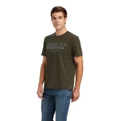 Ariat® Men's Varsity Forest Mist Short Sleeve T-shirt 10041351