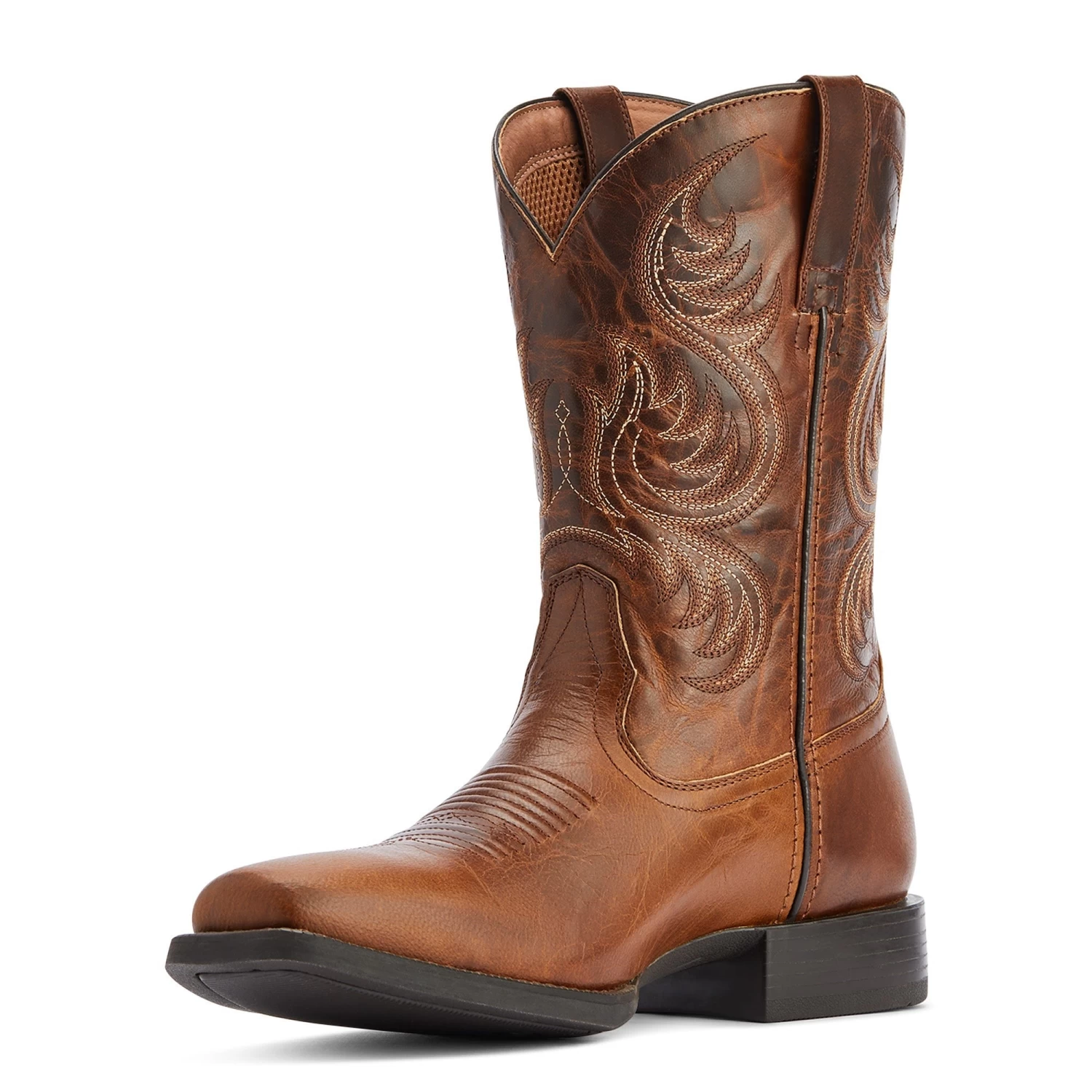 Ariat® Men's Sport Boss Man Rich Cognac Square Toe Boots 10042399 - Image 7