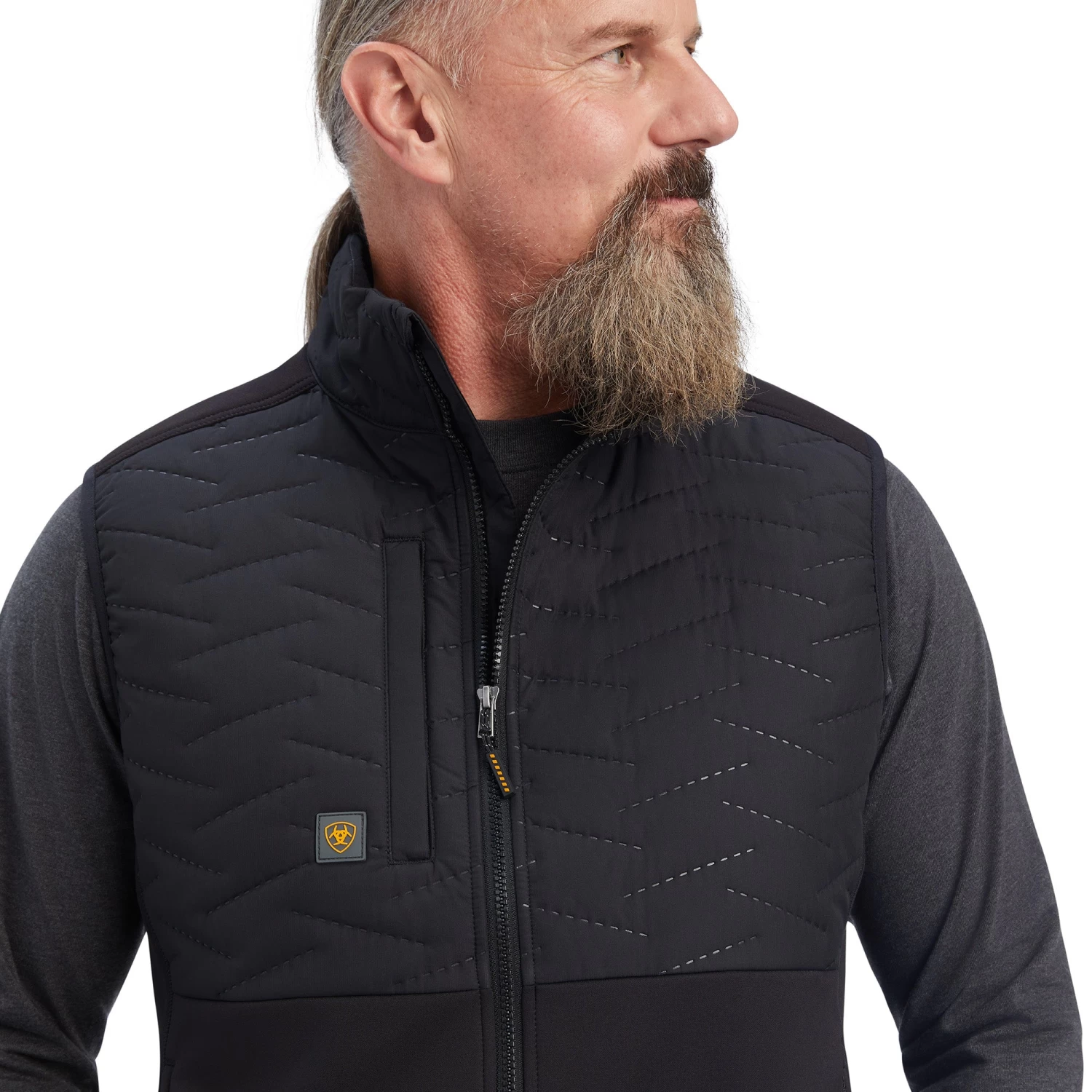 Ariat Men's Rebar Cloud 9 Insulated Black Vest 10041503 - Image 3