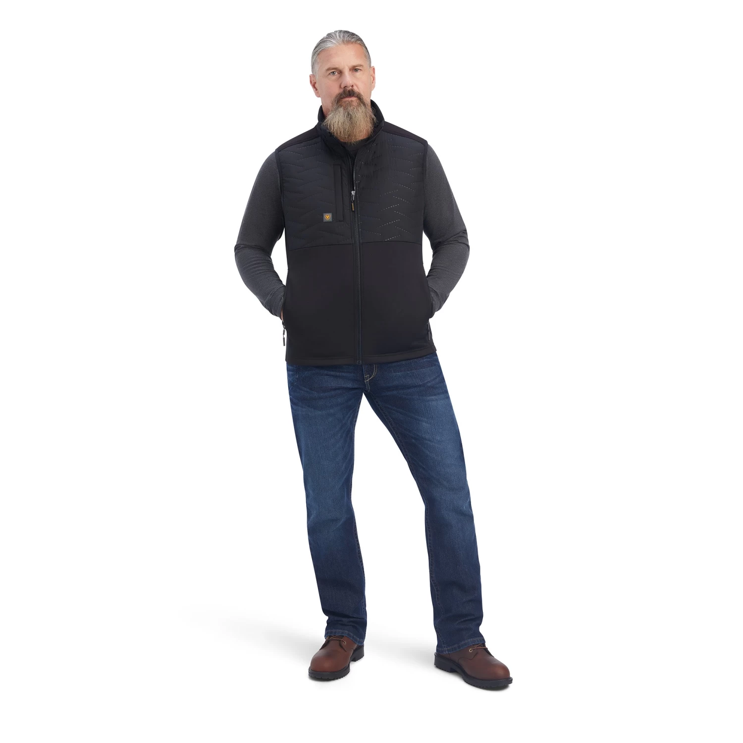 Ariat Men's Rebar Cloud 9 Insulated Black Vest 10041503 - Image 4