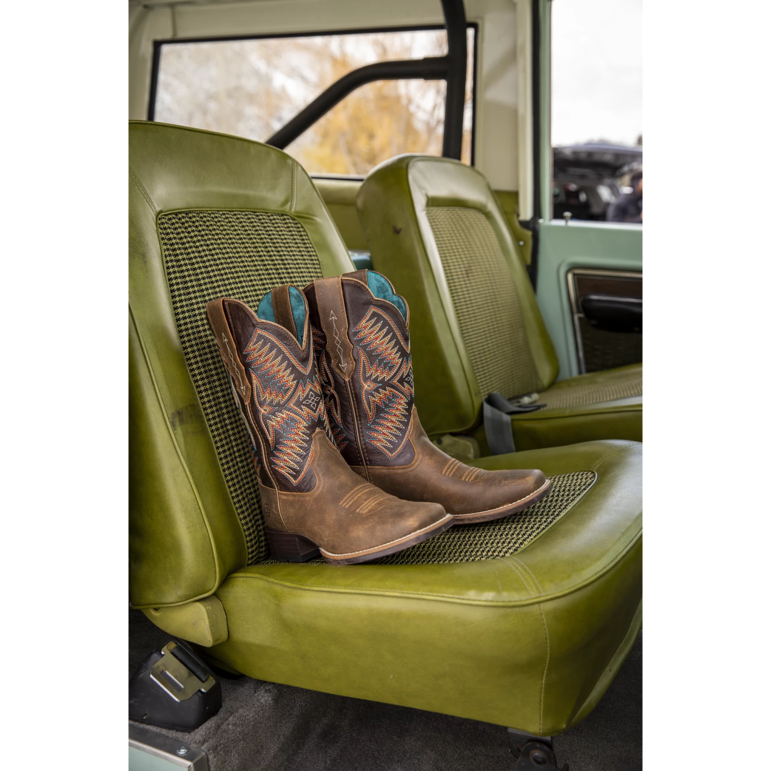 Ariat Ladies Odessa StretchFit Brown & Burnished Pewter Boots 10042386 - Image 6