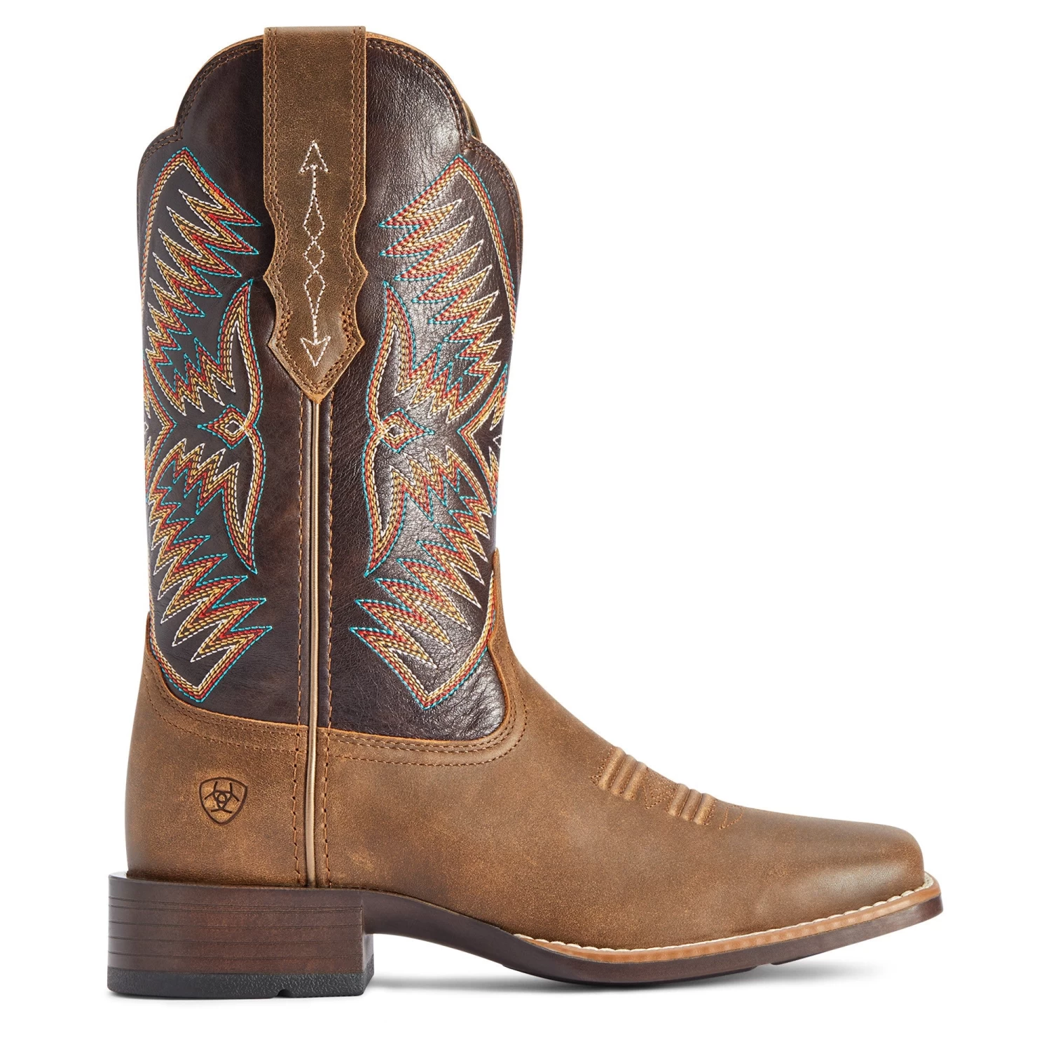 Ariat Ladies Odessa StretchFit Brown & Burnished Pewter Boots 10042386 - Image 4