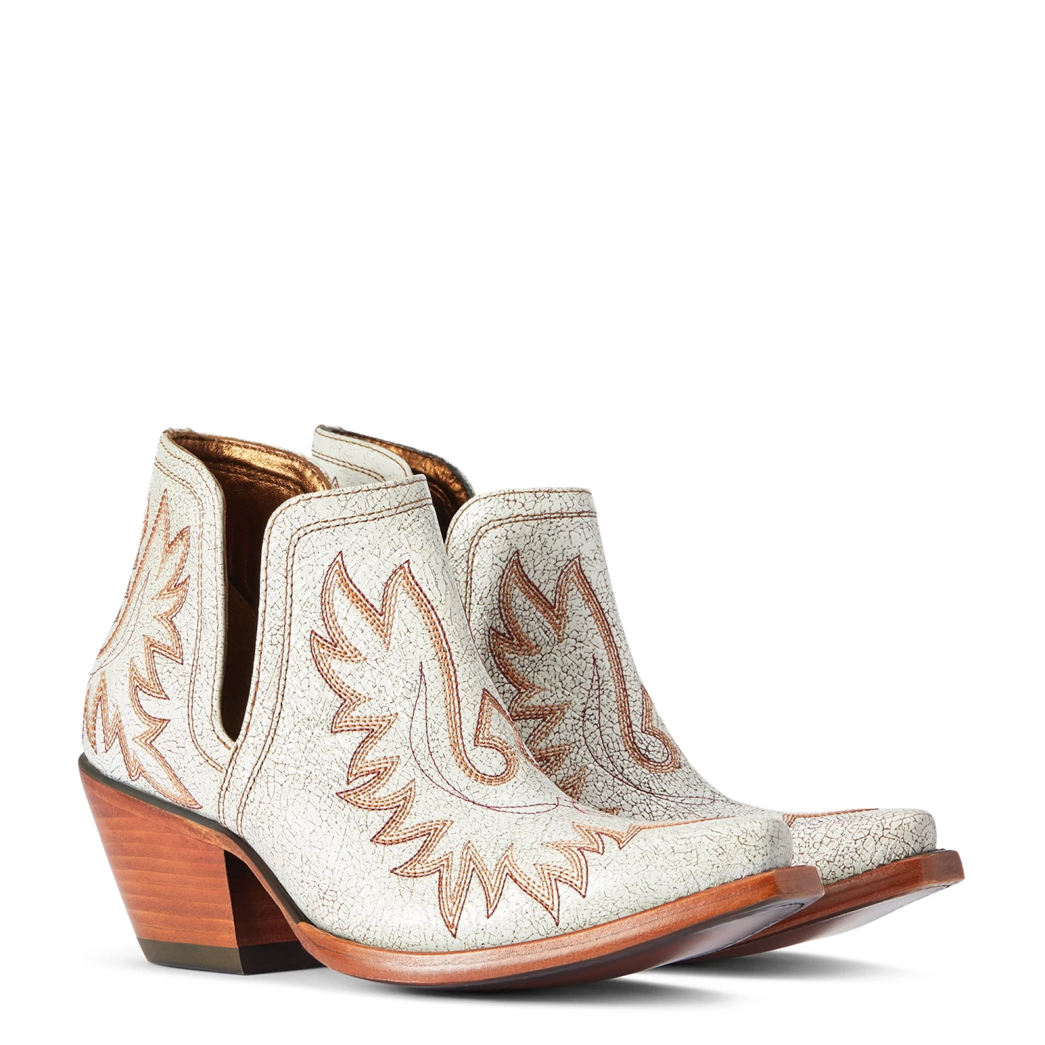 Ariat Ladies Dixon Bright Lights White Western Booties 10042453 - Image 6