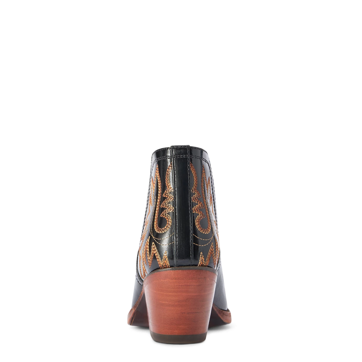 Ariat Ladies Dixon Spade Black Patent Western Booties 10042454 - Image 5