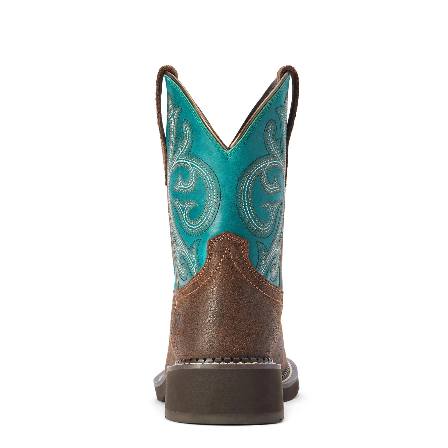 Ariat Ladies Fatbaby Heritage Worn Hickory & Shamrock Boots 10042463 - Image 4