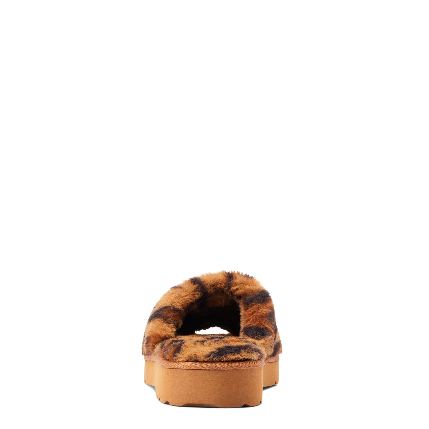 Ariat Ladies Cozy Fuzzy Leopard Print Square Toe Slippers AR2697-214 - Image 4