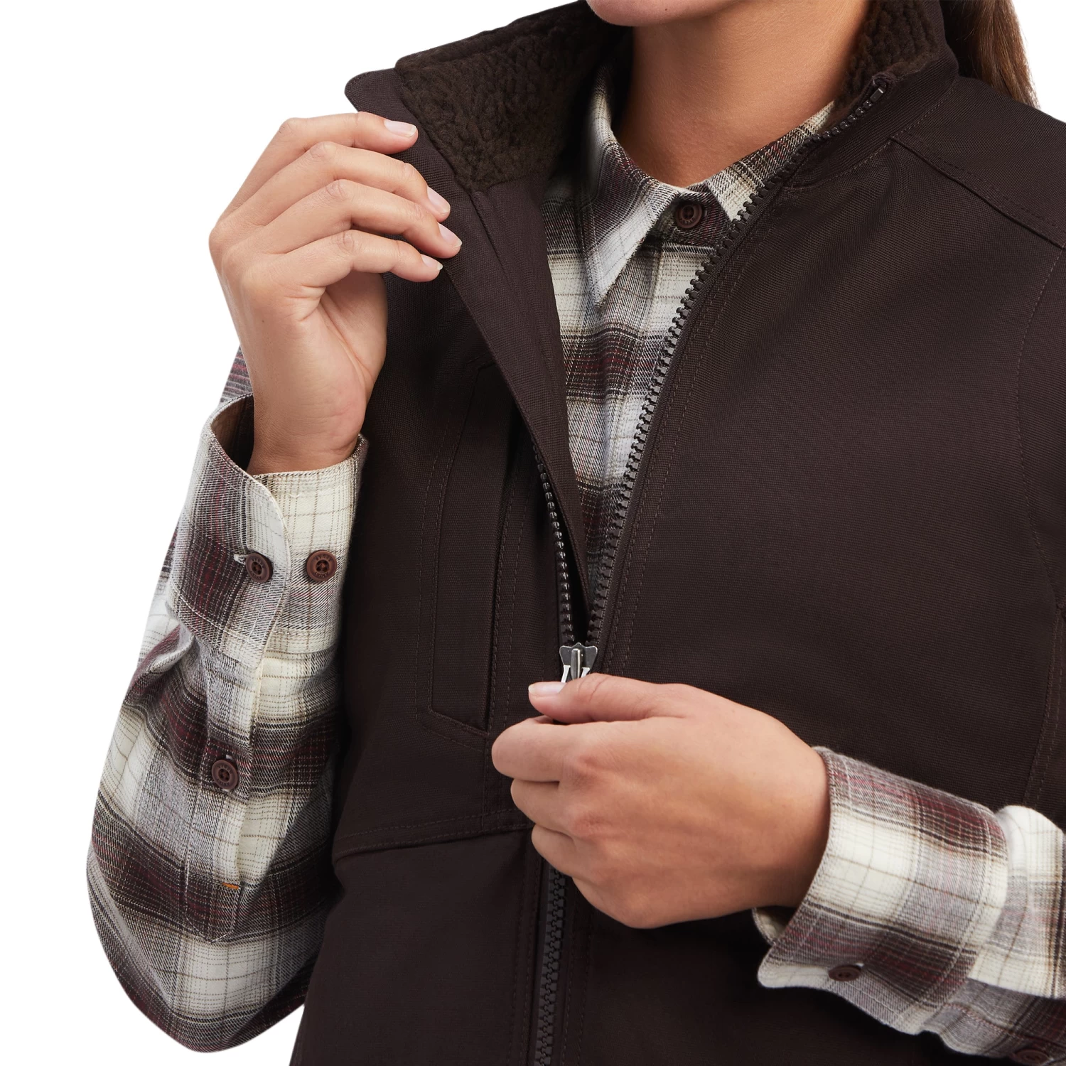 Ariat Ladies Rebar DuraCanvas™ Insulated Mole Vest 10041602 - Image 4