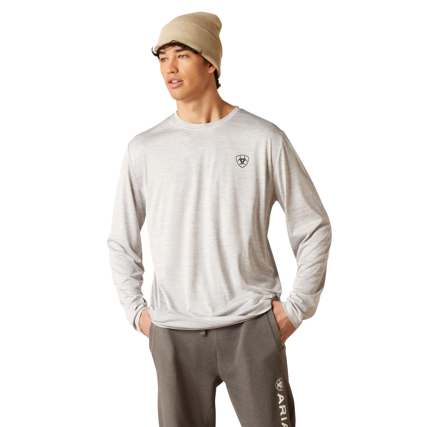 Ariat Men's Charger Camo Corps Light Grey Heather T-Shirt 10046425 - Image 2