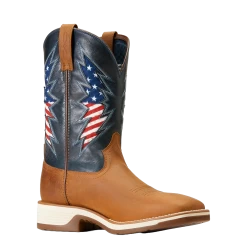 Ariat Men's Ridgeback VentTEK Georgia Clay Brown Western Boot 10046981