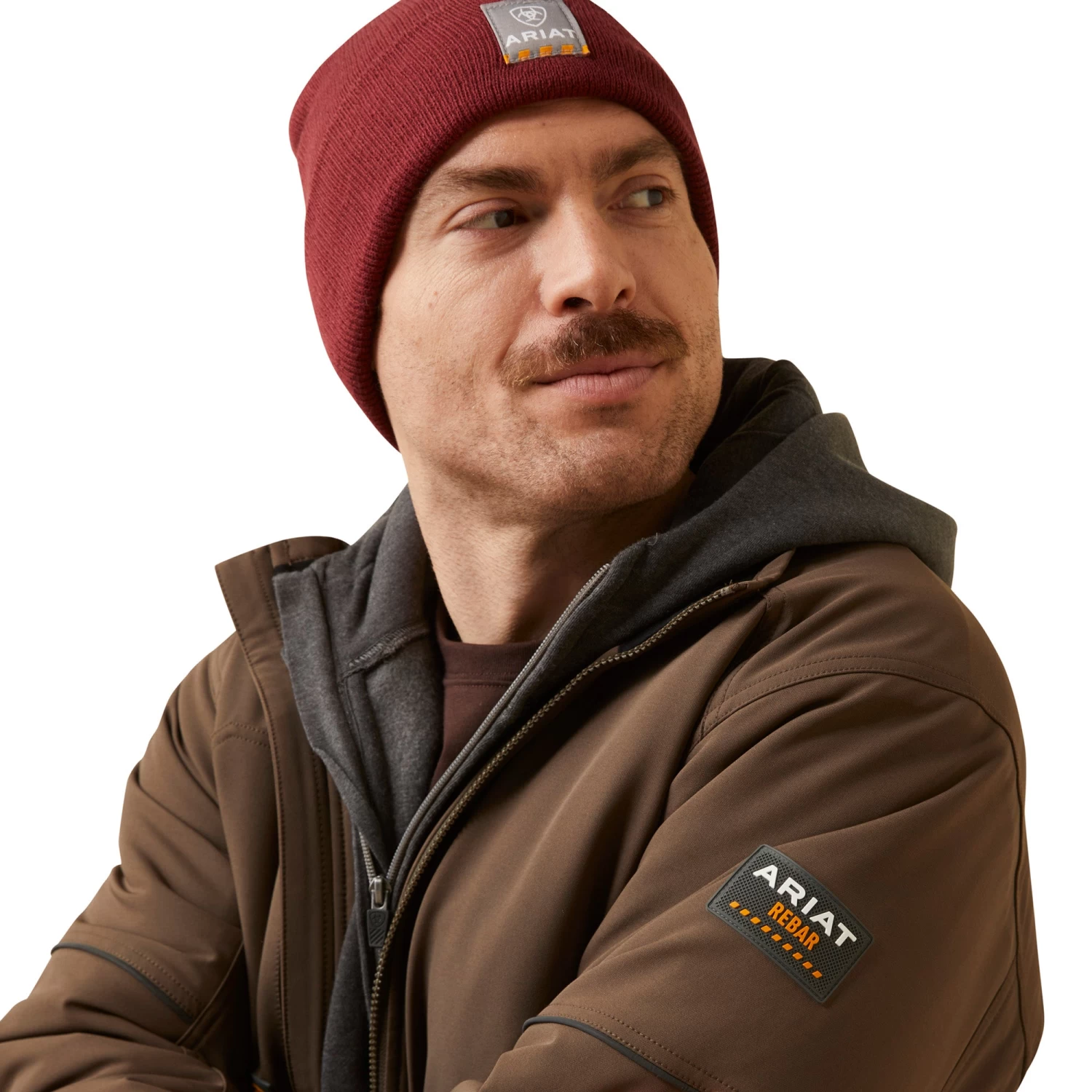 Ariat Men's Rebar DriTEK DuraStretch Insulated Wren Brown Jacket 10046150 - Image 5