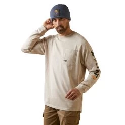 Ariat Men's Rebar Cotton Strong Graphic Khaki T-Shirt 10046787