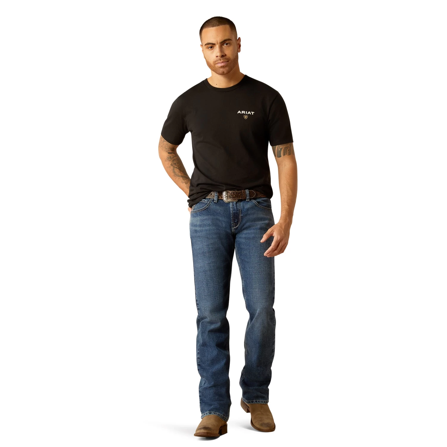 Ariat Men's American Rancher Black Graphic T-Shirt 10052018 - Image 3