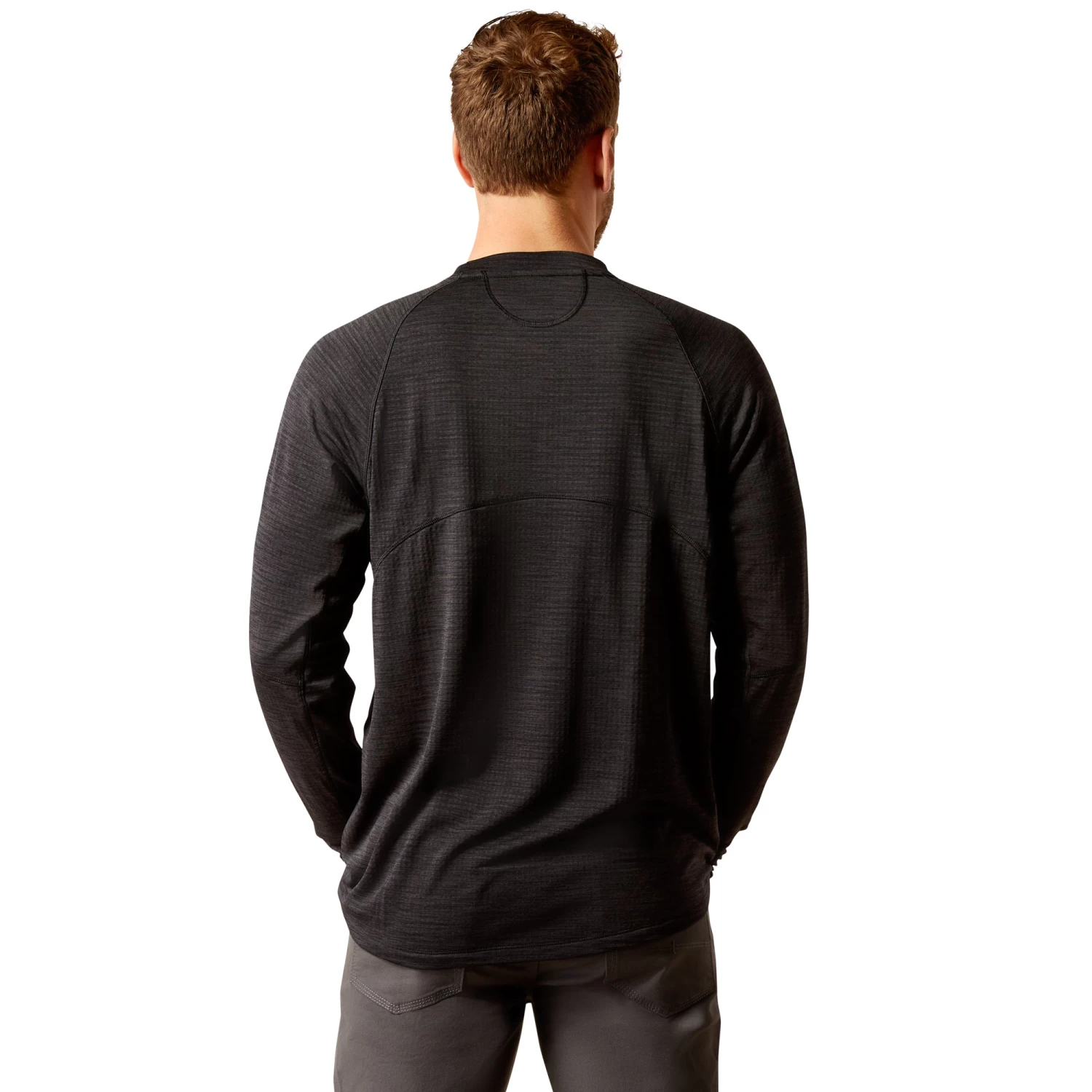 Ariat Men's Rebar Gridwork Crewneck Black T-Shirt 10052075 - Image 2