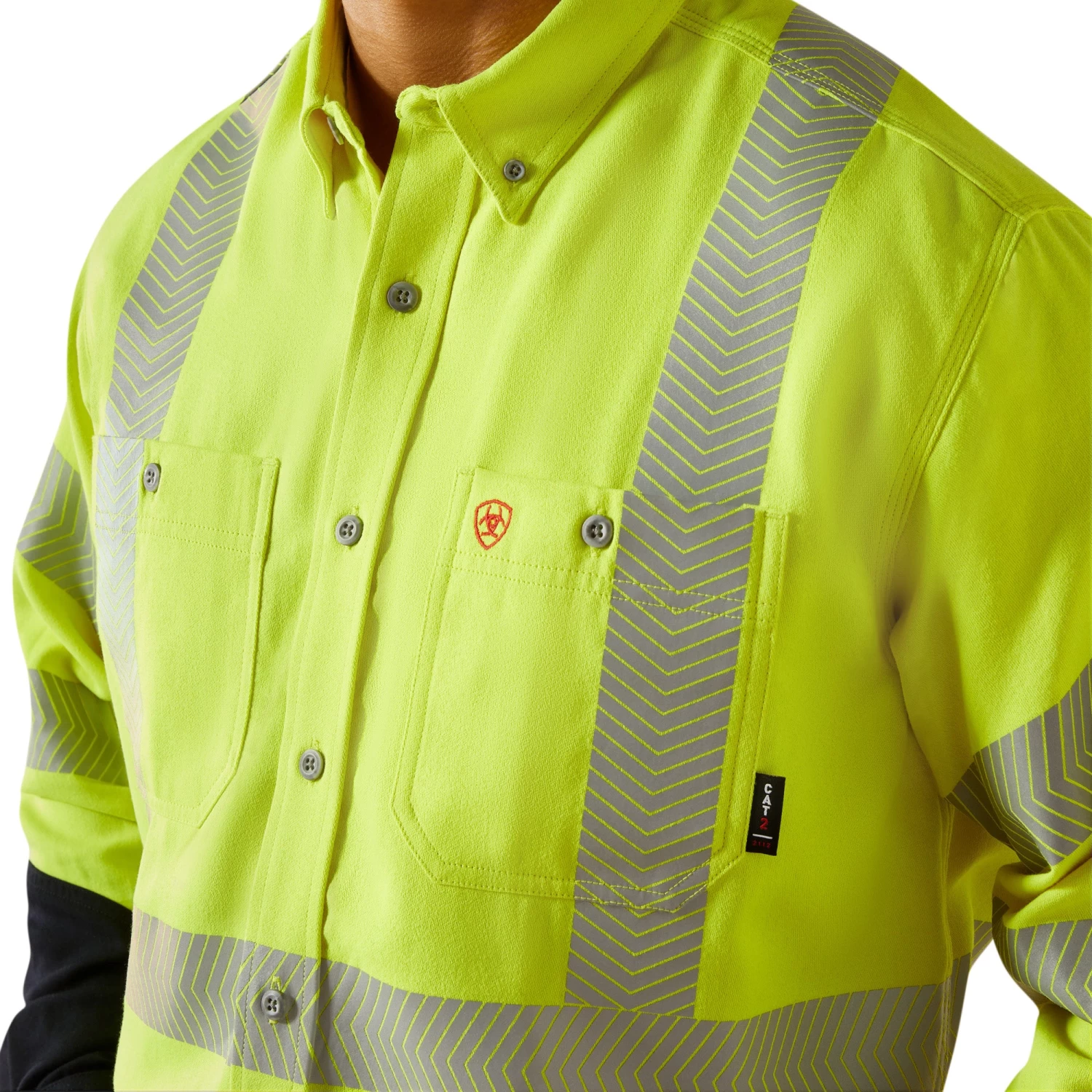 Ariat Men's FR HI-VIS Air Inherent Classic Fit Work Shirt 10062359 - Image 4