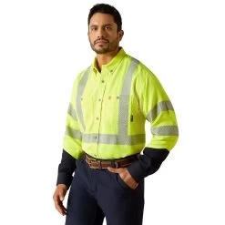 Ariat Men's FR HI-VIS Air Inherent Classic Fit Work Shirt 10062359