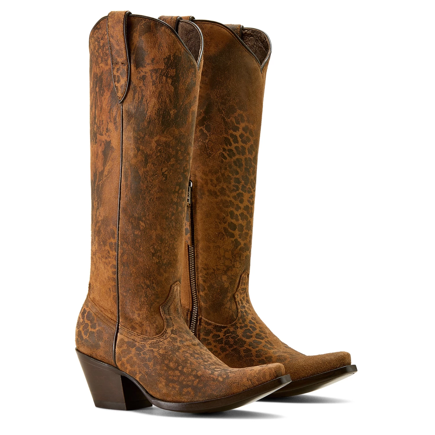 Ariat Ladies Casanova X Toe Distressed Leopard Western Boot 10063993 - Image 7
