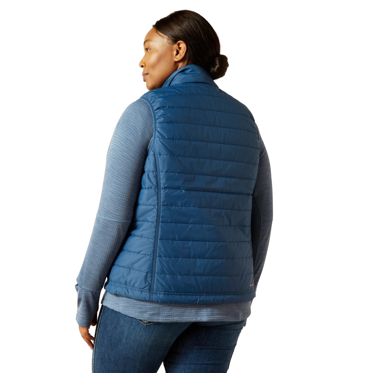 Ariat Ladies Rebar Cordura Ripstop Ensign Blue Insulated Vest 10062723 - Image 4