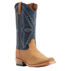 Ariat® Men's Futurity Showman Dijon Roughout & Navy Western Boots 10044499