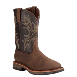 Ariat Men's Workhog H2O Bruin Brown/Coffee Waterproof Boot 10017436